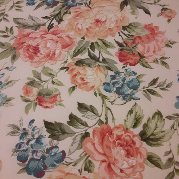 Vintage Revman Floral Flat Queen Sheet Quality Combed Cotton Blend - Picture 6 of 9